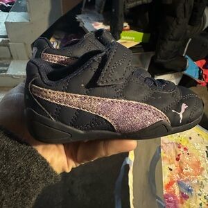 Puma Kids Shoes - Navy and Pink